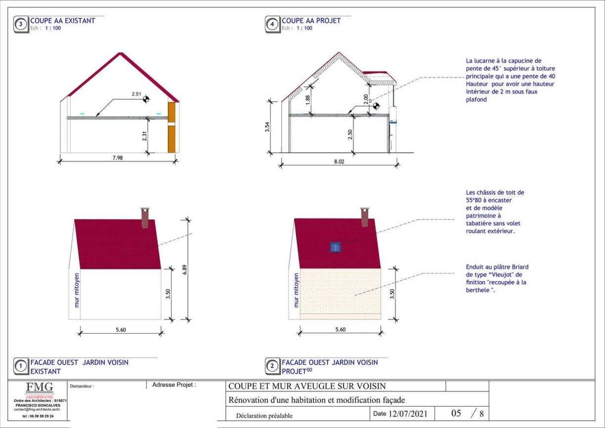 Plan aménagement à Guérard -03