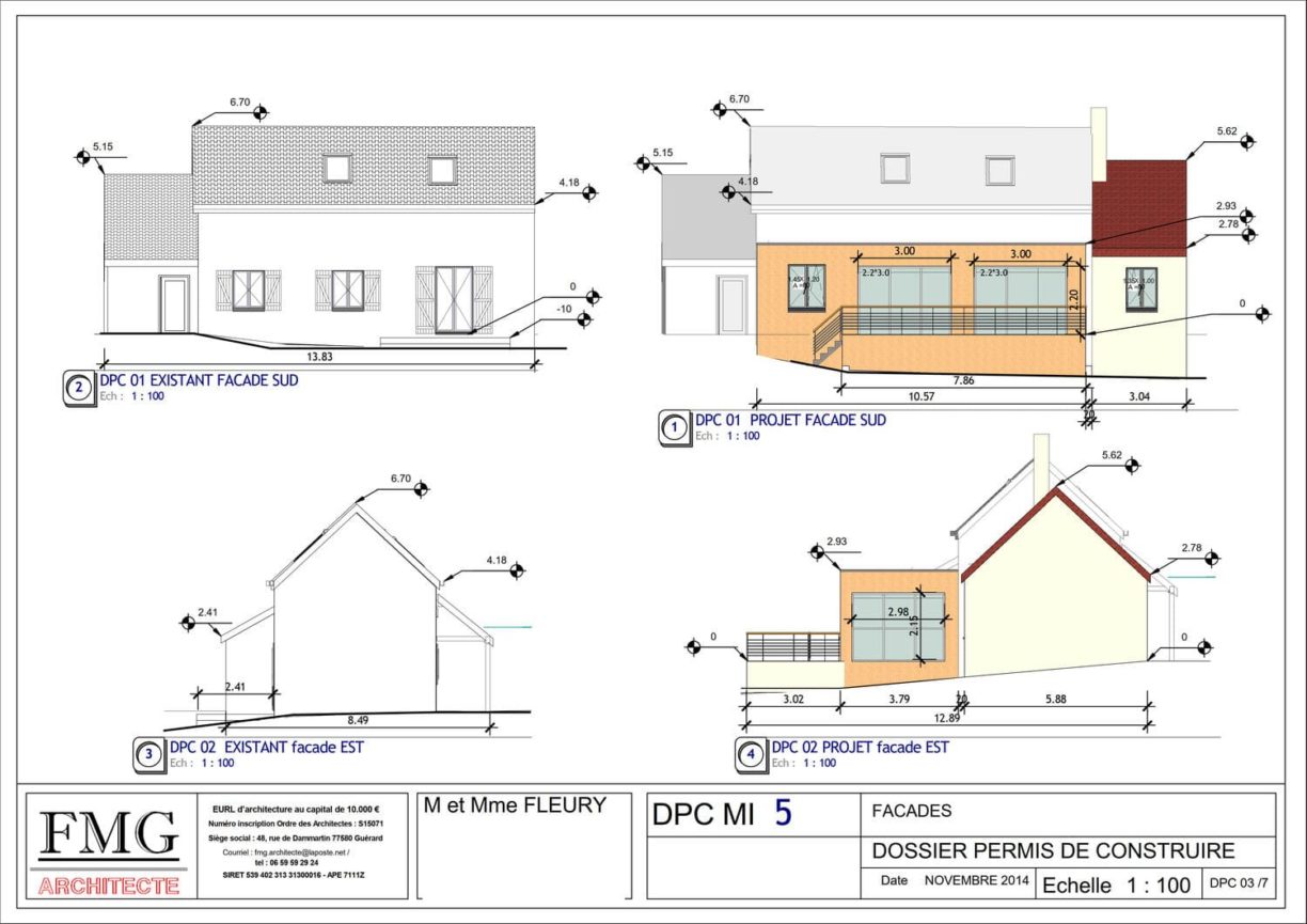 Plan EXTENSION A LA CELLE SUR MORIN