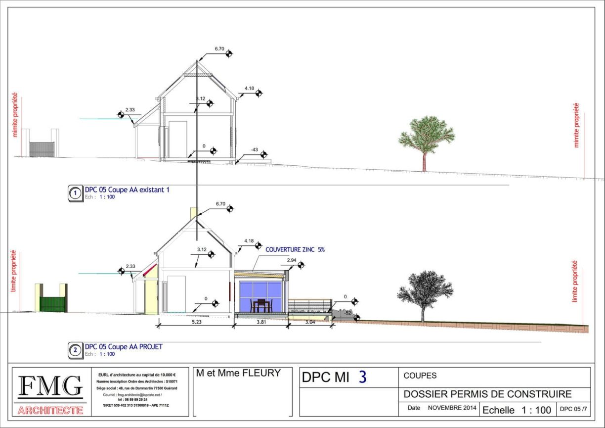 Plan EXTENSION A LA CELLE SUR MORIN