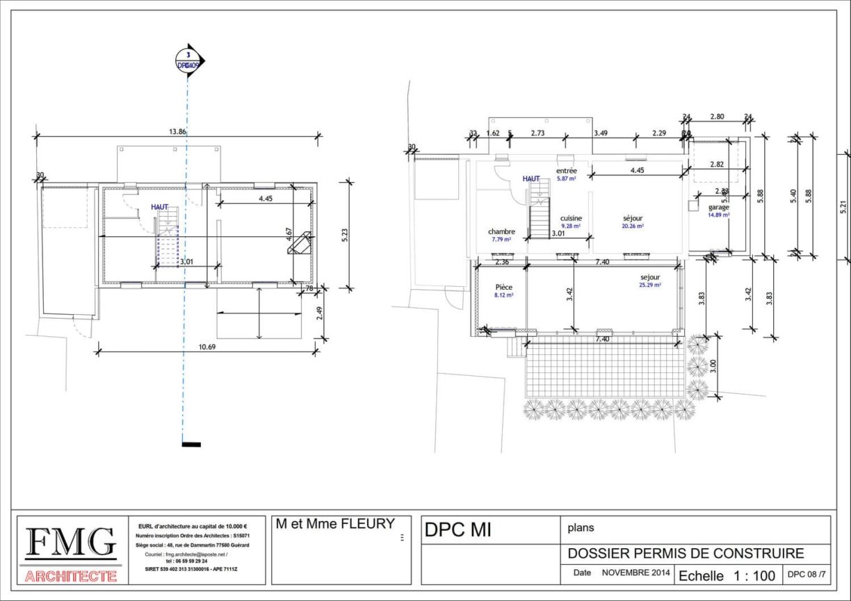 Plan EXTENSION A LA CELLE SUR MORIN