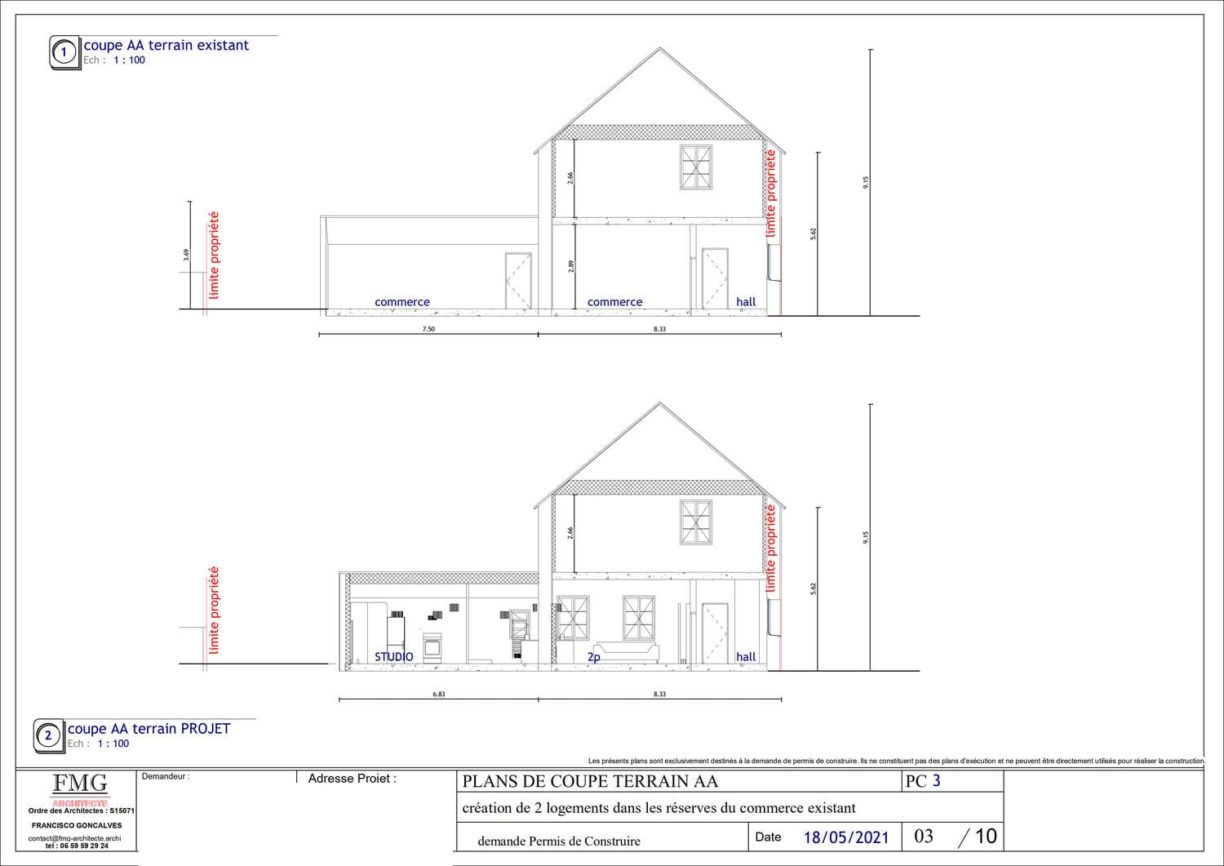 Plan AMENAGEMENT ET TRANSFORMATION A MOUROUX