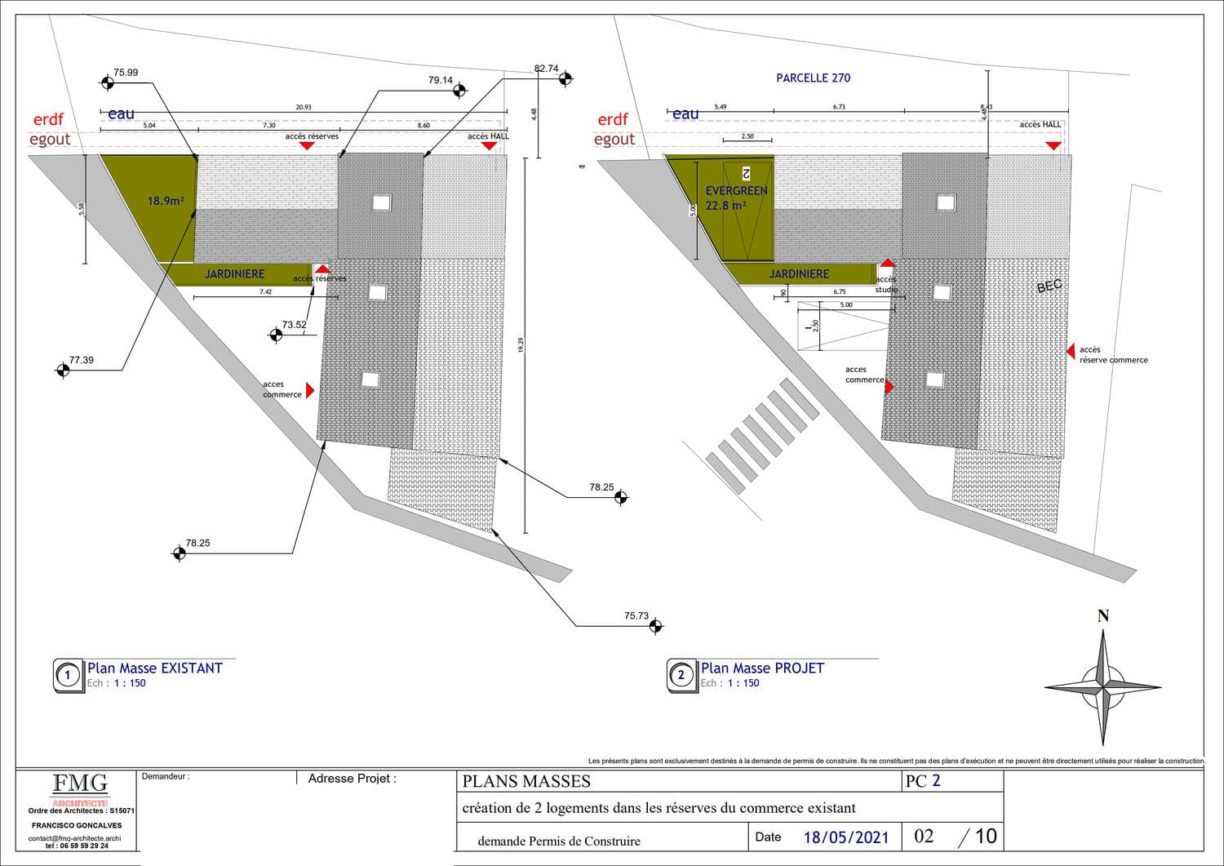 Plan AMENAGEMENT ET TRANSFORMATION A MOUROUX