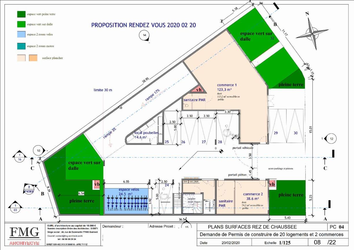 IMMEUBLE A SAINTES GENEVIEVES DES BOIS - Plan