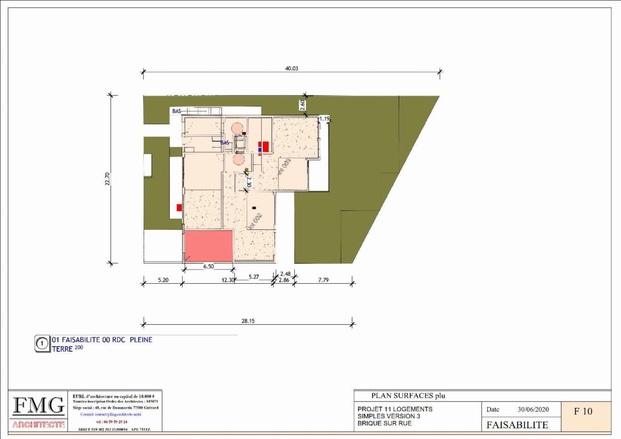 Immeuble Epinay 1 - PLAN SURFACES plu